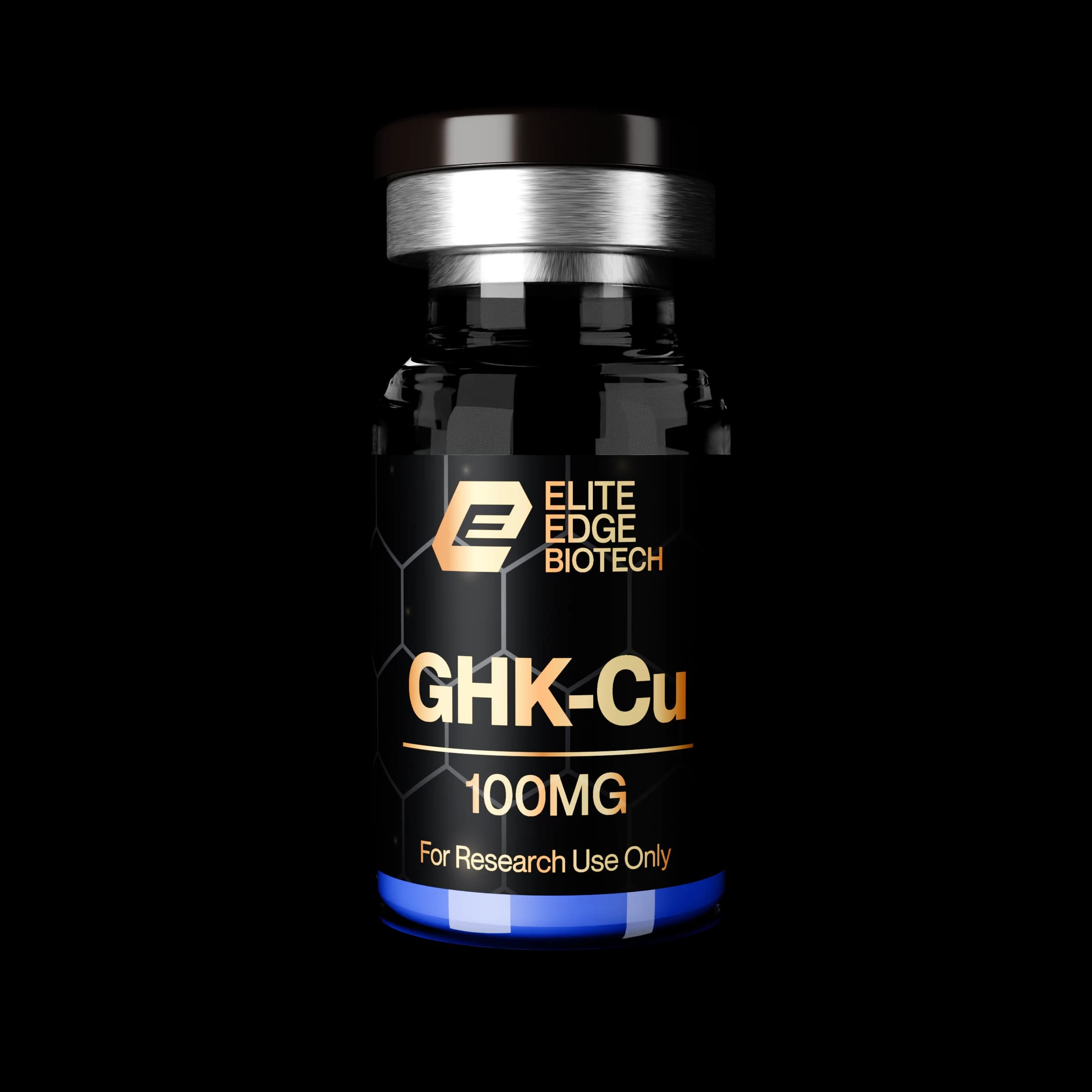 Elite Edge Biotech GHK-Cu research vial