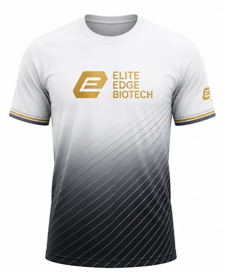 White Gradient Performance Dri-Fit Tee