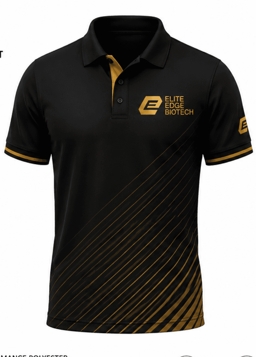 Diagonal Gold Fade Polo